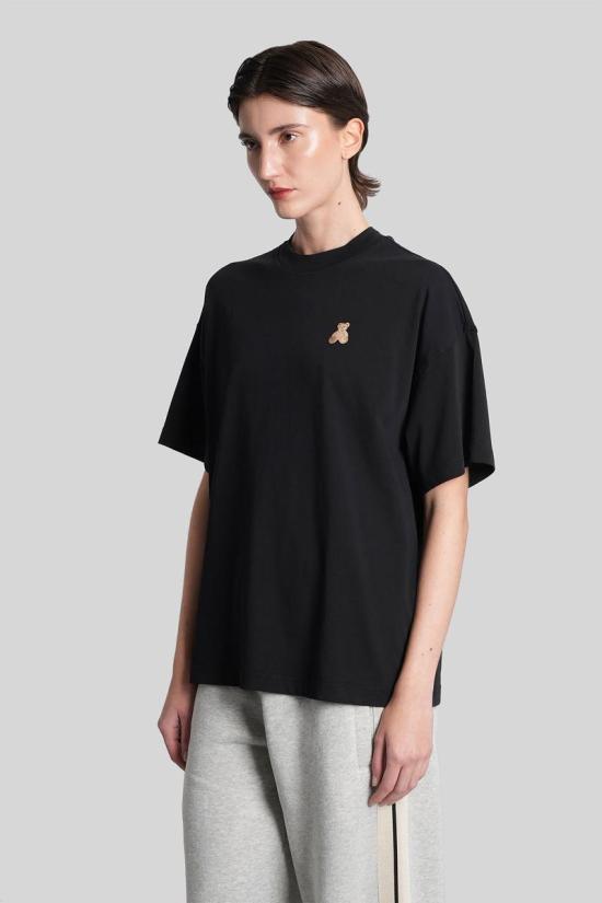 25FW 팜앤젤스 반팔 티셔츠 428211 PWAA07BF25JER006 Black - PALM ANGELS