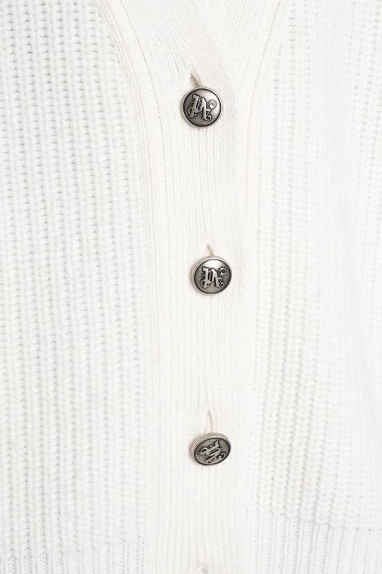 25FW 팜앤젤스 가디건 428203 PWHB045F25KNI001 WHITE - PALM ANGELS