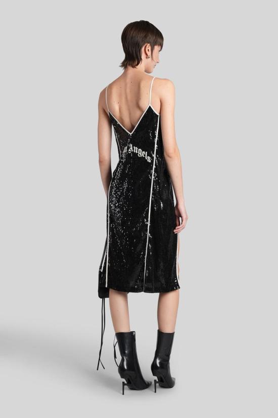 25FW 팜앤젤스 미디 원피스 428215 PWDJ009F25FAB001 Black - PALM ANGELS