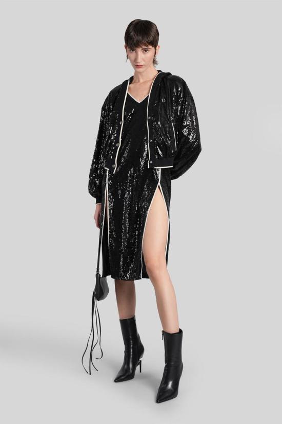 25FW 팜앤젤스 미디 원피스 428215 PWDJ009F25FAB001 Black - PALM ANGELS