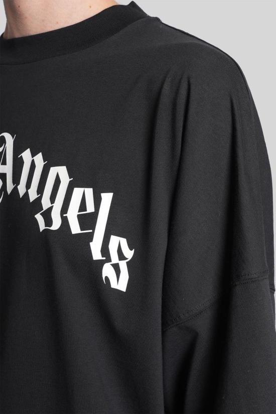 25FW 팜앤젤스 반팔 티셔츠 428199 PWAA07CF25JER001 Black - PALM ANGELS