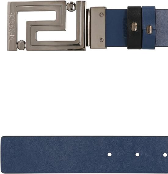 26SS 베르사체 가죽 벨트 1022671DVTP1 2B52E Black - VERSACE