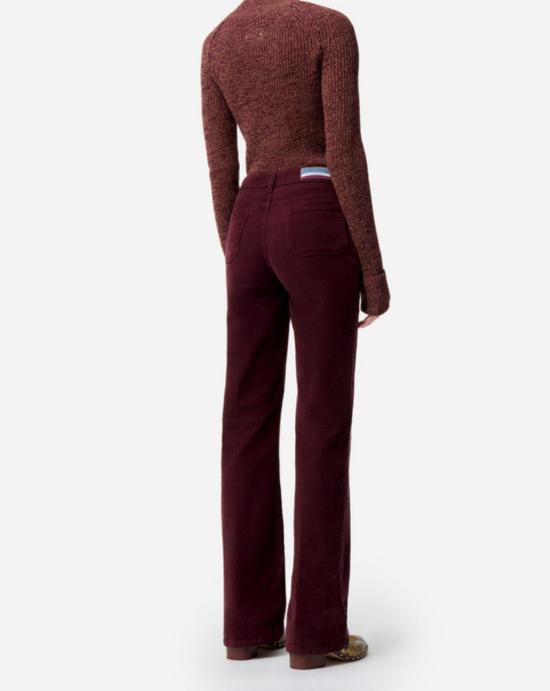 25FW 바네사브루노 스트레이트 팬츠 0HVA39V04010 566 Bordeaux - VANESSA BRUNO