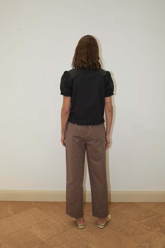  데이지 스튜디오 블라우스 Deiji Studios 핀턱 탑 블랙 - DEIJI STUDIO