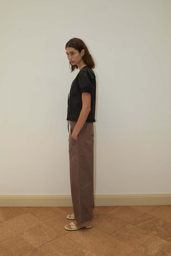  데이지 스튜디오 블라우스 Deiji Studios 핀턱 탑 블랙 - DEIJI STUDIO