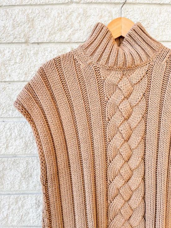  프랭크 앤 에일린 베스트 프랭크 & 아일린 코츠월드 스웨터  카멜 - FRANK & EILEEN