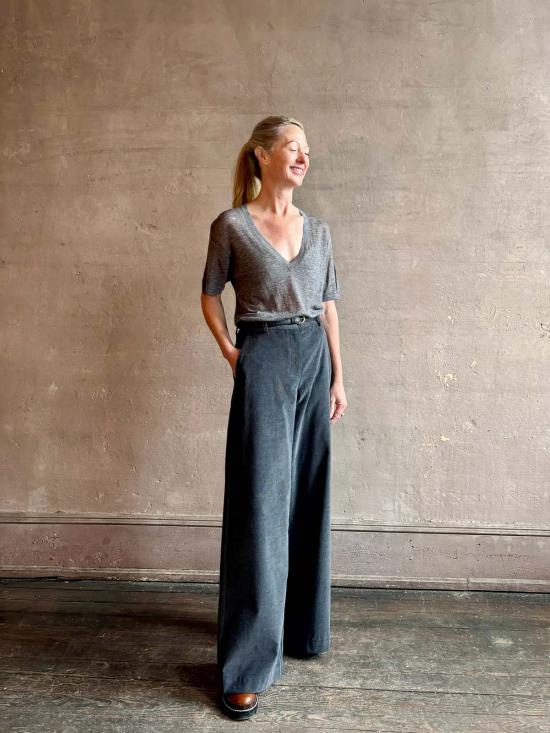  스프룸 반팔 티셔츠 스프링 V넥 티셔츠 - SPRWMN