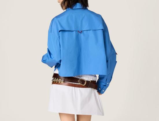 26SS 미우미우 포플린 미니스커트 MG2643SOOO10RG F0009 - MIU MIU