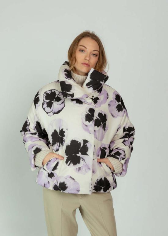  OOFWear 봄버 자켓 Oof Wear 오키드 프린트 방수 패딩 재킷 (오키드)