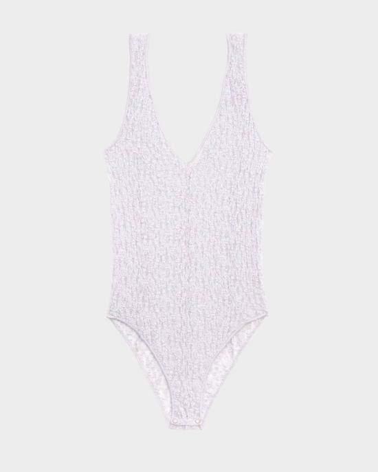  베이스레인지 바디수트 티셔츠 크레센트 바디수트 - BASERANGE