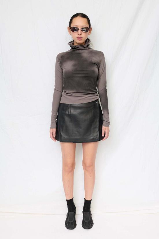  어셈블리 뉴욕 블라우스 조립식 회색 에어브러시 후드 탑 - ASSEMBLY NEW YORK