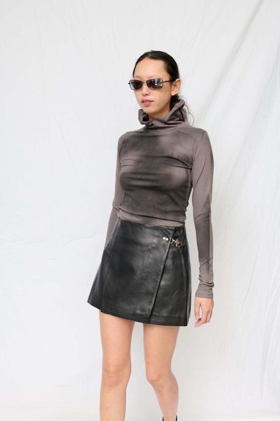  어셈블리 뉴욕 블라우스 조립식 회색 에어브러시 후드 탑 - ASSEMBLY NEW YORK