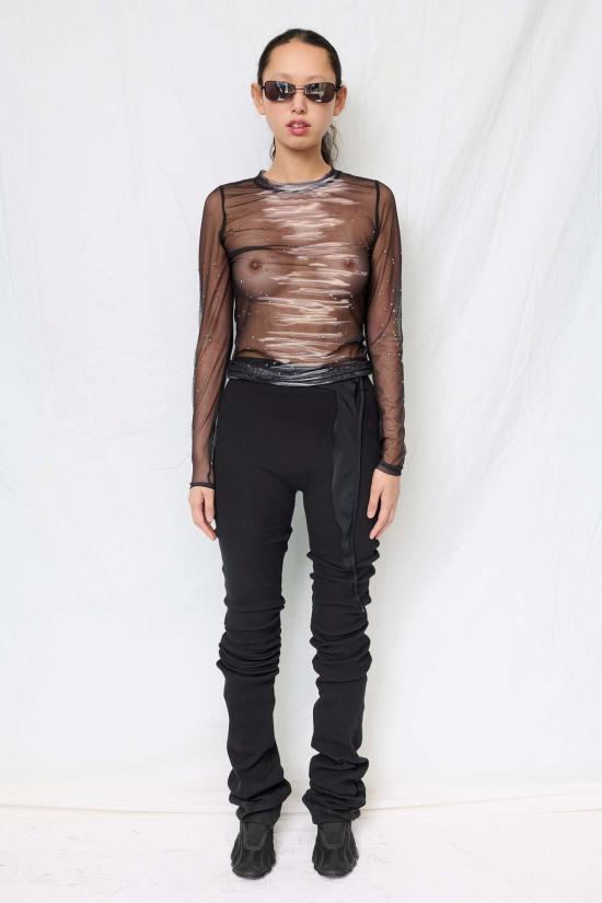  오토링거 팬츠 오톨린저 블랙 드레이프 라운지 - OTTOLINGER