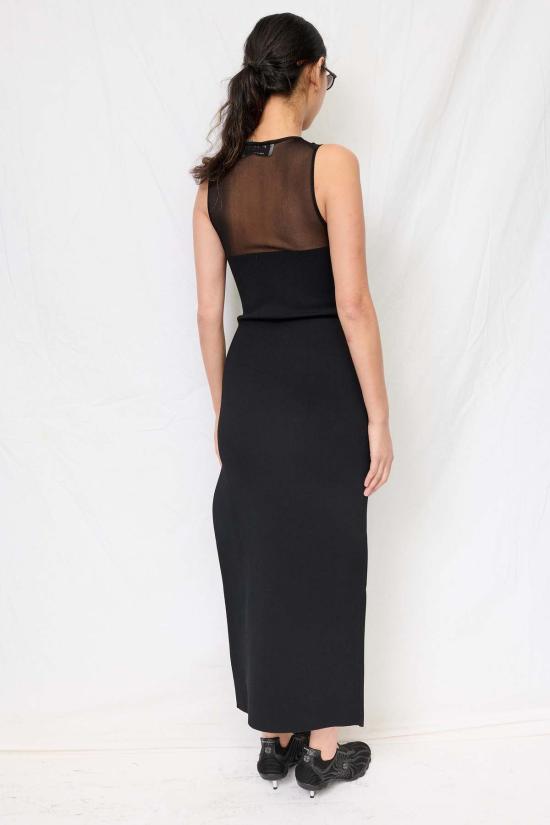  피에이치5 롱 원피스 Ph5 리미아 시스루 롱 드레스 블랙 - PH5