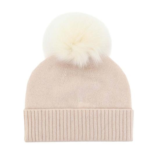  Mitchie's Matchings Collection 비니 미치스 매칭스 컬렉션 캐시미어 아이보리 비니 (여우털 폼폼 장식)