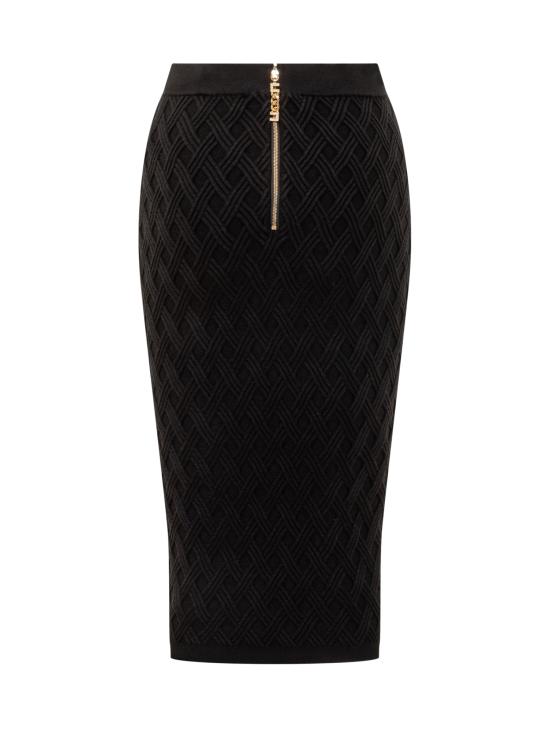 25FW 엘리자베타프랜치 미디 스커트 GK20B56E2 110 NERO - ELISABETTA FRANCHI