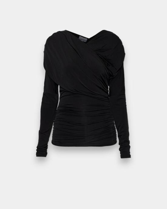 26SS 가니 블라우스 A1040082 099 Black