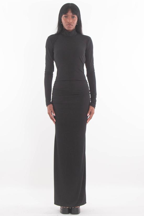 25FW 아니예 바이 롱 원피스 181296 00336 BLACK Black