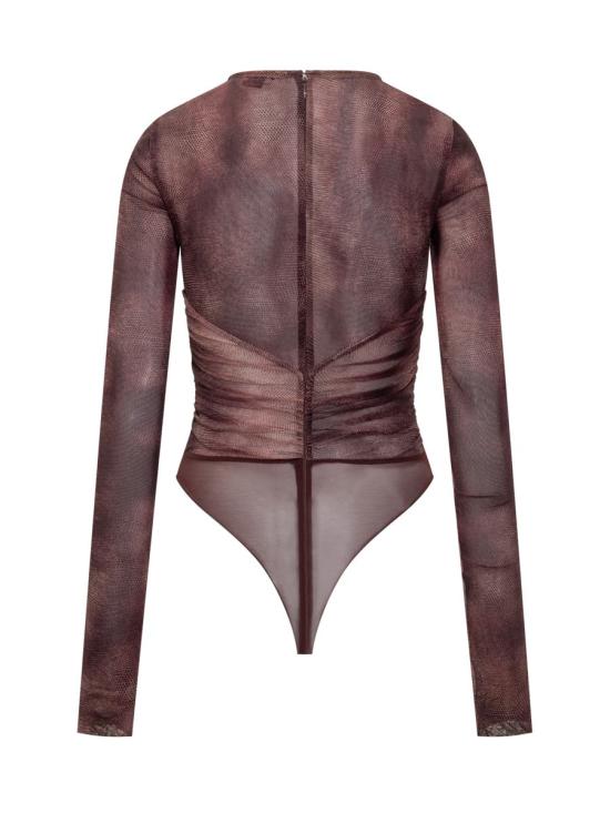 25FW 엘리자베타프랜치 바디수트 티셔츠 BO02057E2 EA4 PURPLE - ELISABETTA FRANCHI