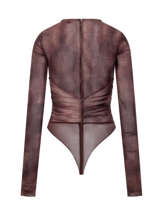 25FW 엘리자베타프랜치 반팔 티셔츠 BO02057E2 EA4 MERLOT - ELISABETTA FRANCHI