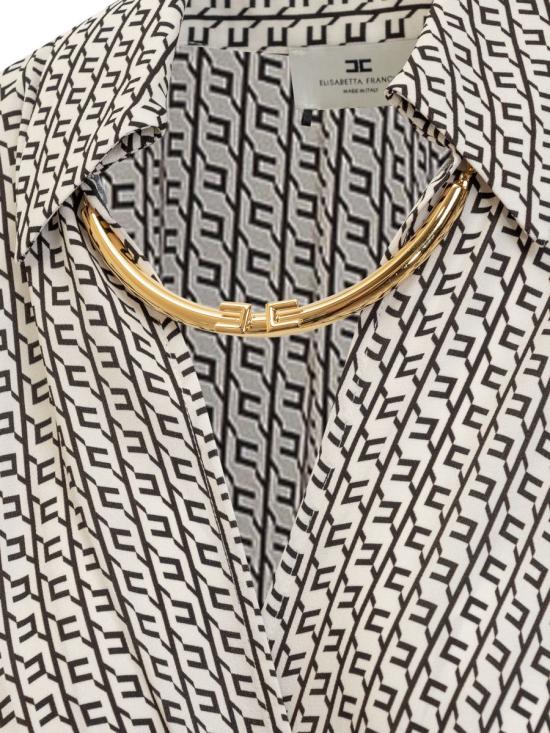 25FW 엘리자베타프랜치 미디 원피스 ABS0356E2 EF1 WHITE - ELISABETTA FRANCHI