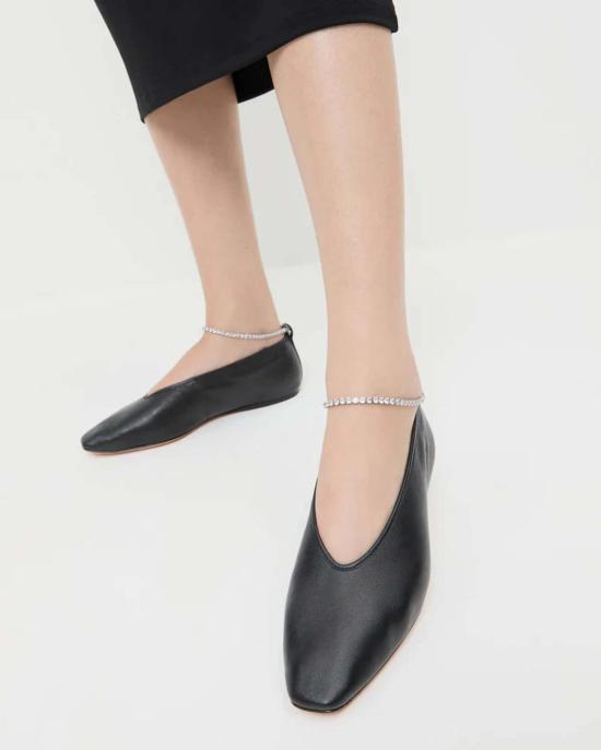  로플러랜달 플랫 슈즈 로플러 랜달 에머리 발레 플랫 블랙 - LOEFFLER RANDALL