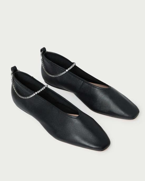  로플러랜달 플랫 슈즈 로플러 랜달 에머리 발레 플랫 블랙 - LOEFFLER RANDALL