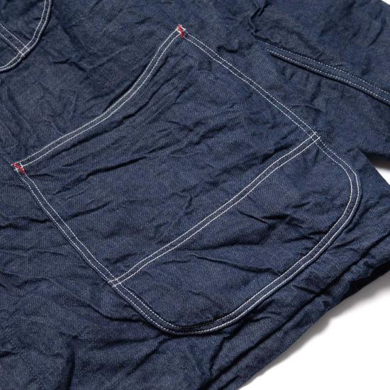  오어슬로우 데님 자켓 오슬로 울 라이너 릴렉스핏 데님 커버올 - ORSLOW