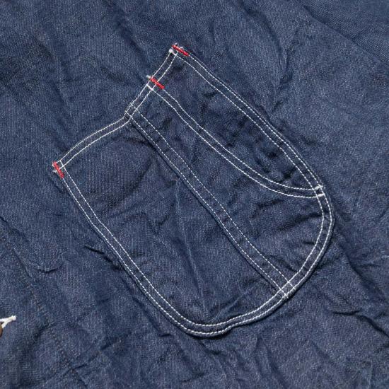  오어슬로우 데님 자켓 오슬로 울 라이너 릴렉스핏 데님 커버올 - ORSLOW