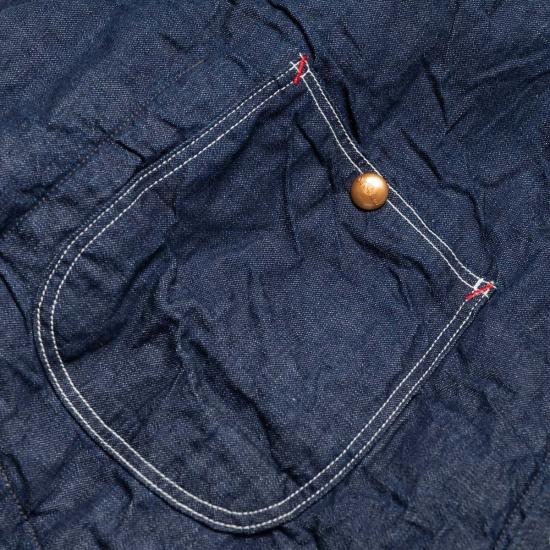  오어슬로우 데님 자켓 오슬로 울 라이너 릴렉스핏 데님 커버올 - ORSLOW