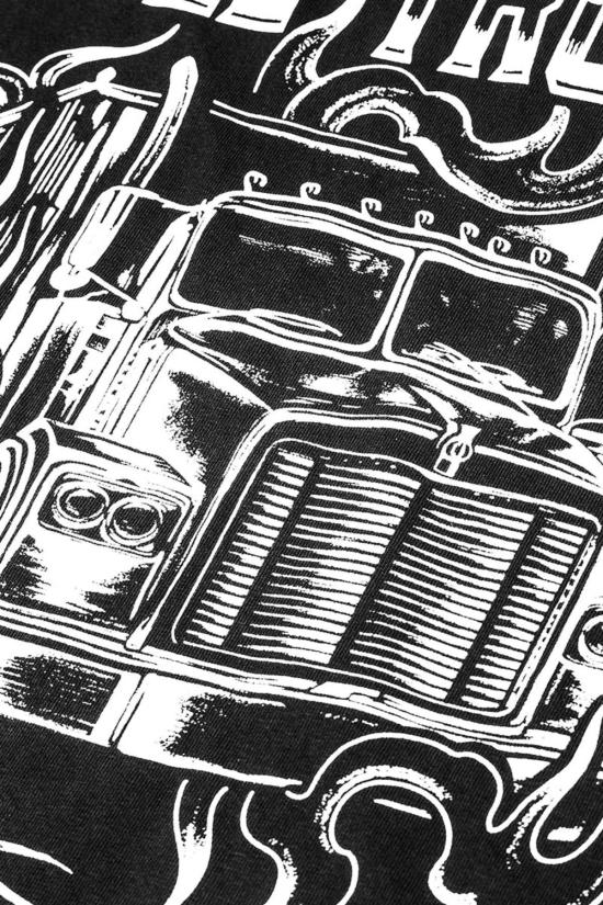  Way West Supply Co 반팔 티셔츠 웨이 웨스트 서플라이 컴퍼니 스틸 트러킹 티셔츠 빈티지 블랙 - OTHER BRANDS