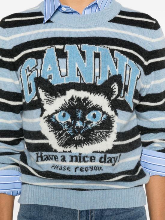 26SS 가니 스웨터 A1070266 326 Clear Blue - GANNI
