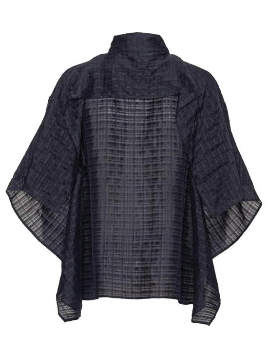  헨릭 빕스코브 긴팔 티셔츠 Henrik Vibskov 스퀘어 셔츠 네이비 - HENRIK VIBSKOV