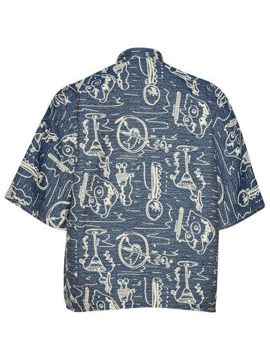  헨릭 빕스코브 폴로 티셔츠 Henrik Vibskov 다트 폴로 Henrik Doodle 폴로 셔츠 - HENRIK VIBSKOV