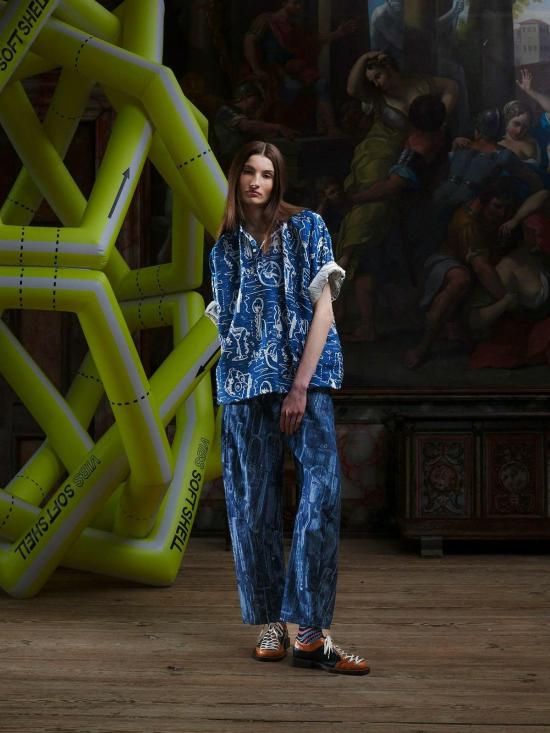  헨릭 빕스코브 폴로 티셔츠 Henrik Vibskov 다트 폴로 Henrik Doodle 폴로 셔츠 - HENRIK VIBSKOV