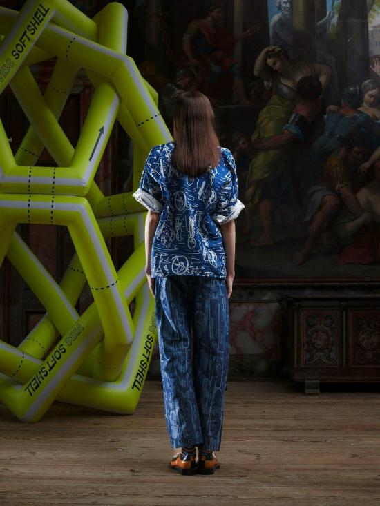  헨릭 빕스코브 폴로 티셔츠 Henrik Vibskov 다트 폴로 Henrik Doodle 폴로 셔츠 - HENRIK VIBSKOV