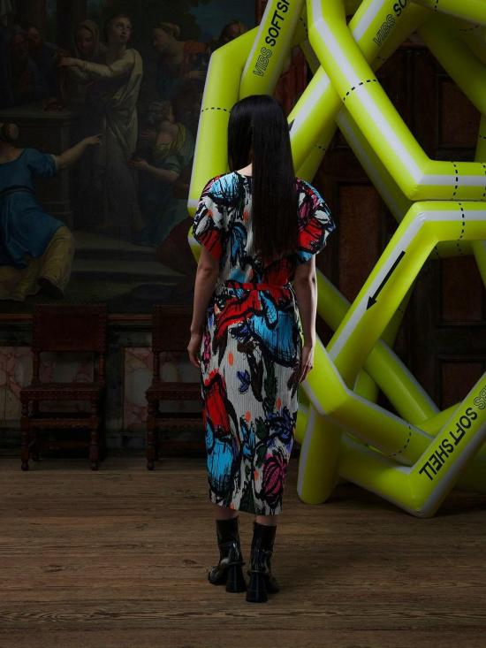  헨릭 빕스코브 롱 원피스 Henrik Vibskov 뉴 피나 플리세 드레스 - HENRIK VIBSKOV