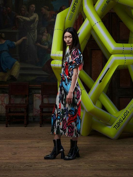  헨릭 빕스코브 롱 원피스 Henrik Vibskov 뉴 피나 플리세 드레스 - HENRIK VIBSKOV