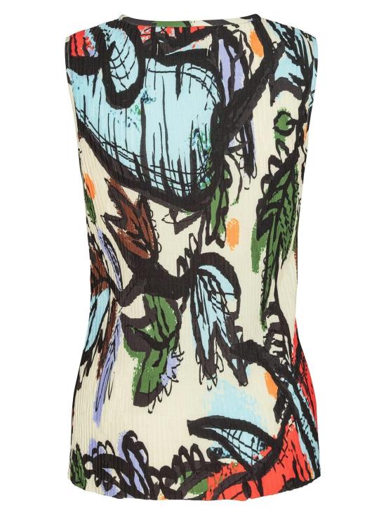  헨릭 빕스코브 민소매 티셔츠 Henrik Vibskov 민소매 플리세 탑 - HENRIK VIBSKOV