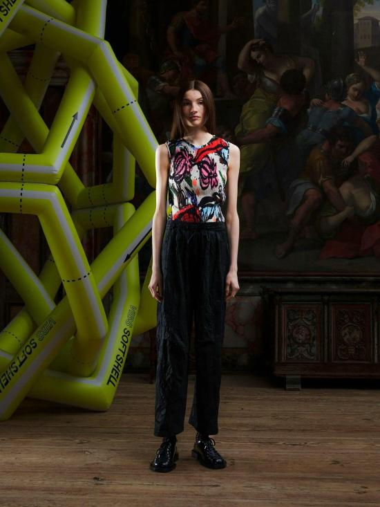  헨릭 빕스코브 민소매 티셔츠 Henrik Vibskov 민소매 플리세 탑 - HENRIK VIBSKOV