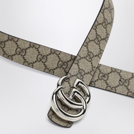 25FW 구찌 GG 마몽 리버시블 벨트 838593FAE0Y R GUC 9870 BROWN - GUCCI