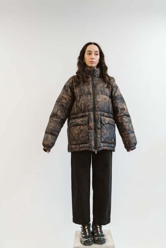  타이온 봄버 자켓 브러시드 메도우즈 마운틴 패커블 볼륨 다운 재킷 - TAION