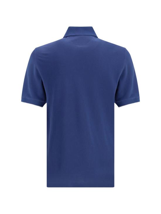 26SS 브루넬로 쿠치넬리 폴로 티셔츠 ME8548788 CPW89 BLUE - BRUNELLO CUCINELLI