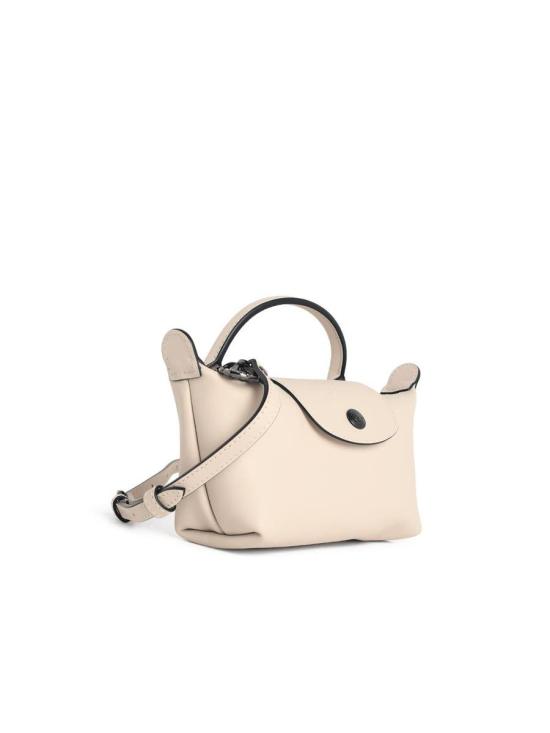 26SS 롱샴 르 플리아쥬 엑스트라 XS 레더 파우치 34205987555 Beige - LONGCHAMP