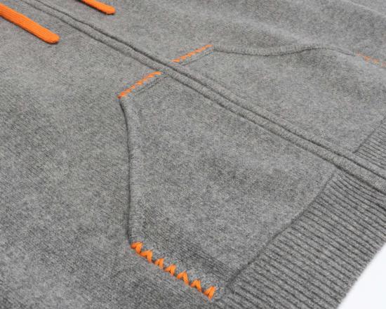  에브리데이 마운티니어링 긴팔 티셔츠 데일리 등산 오두막 후드티 (회색/오렌지색) - EVERYDAY MOUNTAINEERING