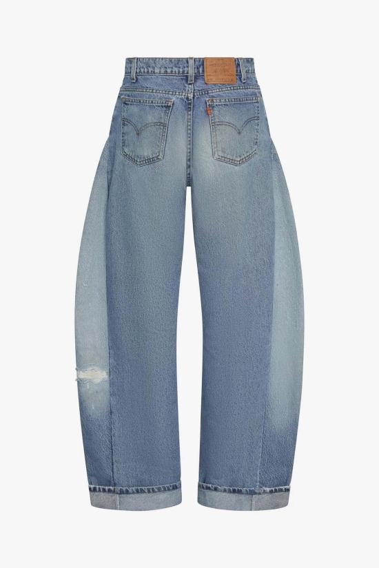  aligrace 데님 팬츠 알리그레이스 미니 커프 배럴 진 - OTHER BRANDS