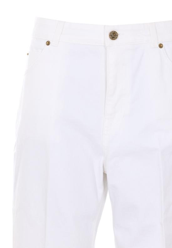 26SS 발망 데님 팬츠 MI070DG14 0FC White - BALMAIN