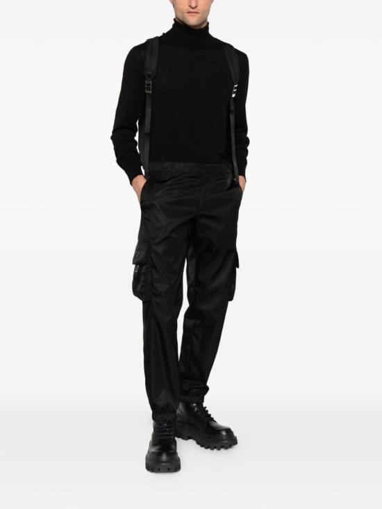 26SS 프라다 스트레이트 팬츠 SPH130SOOO1WQ8 F0002 Black - PRADA