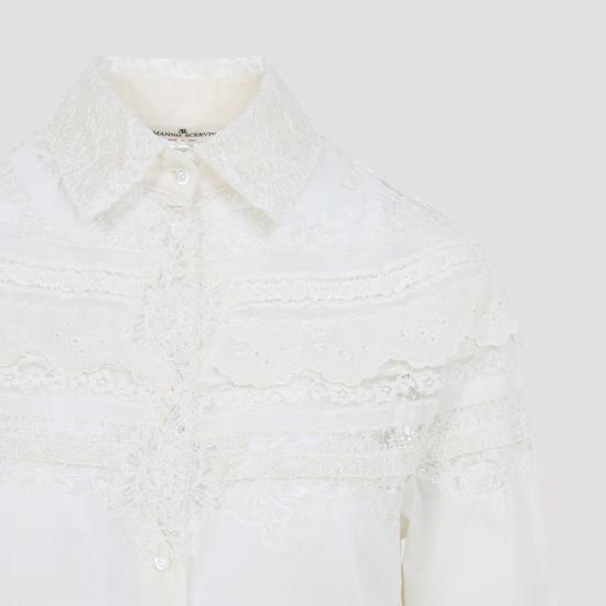 26SS 에르마노 설비노 셔츠 D482K328APJBN 10104 VANILLA ICE - ERMANNO SCERVINO