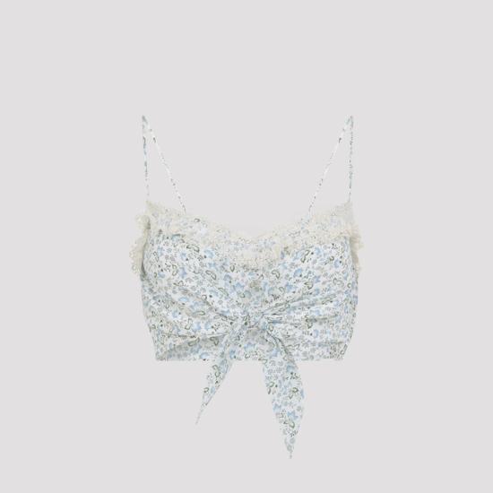 26SS 에르마노 설비노 민소매 티셔츠 D482L393APXWE S4837 ST FIORI - ERMANNO SCERVINO